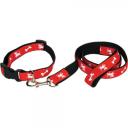 Image of Printed Satin Applique Dog Lead